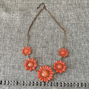 Coral flower necklace